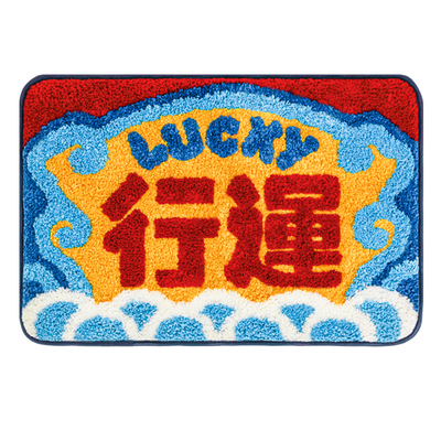 国潮行运地垫卫生间防滑吸水脚垫
