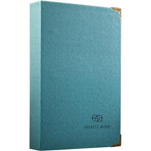 油画棒画保存册10*10cm画册收纳资料植物标本美术作品收集册160卡儿童画画证件活页收纳册绘画收藏夹透明相册