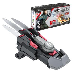 漫威英雄金刚狼变形战爪电动连发炫酷灯光男孩生日礼物儿童玩具