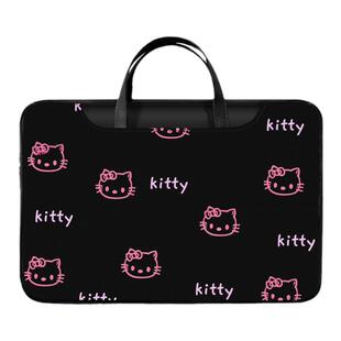 YG创意hellokitty笔记本电脑包手提适用苹果macbook15点6寸小新air13.3华为matebook女14内胆包pro保护套16寸
