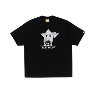 BAPE男装25年秋冬迷彩星星印花图案短袖T恤X30310P