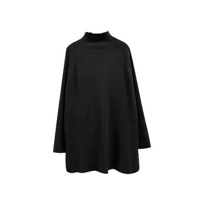 冬季套头中长款半高领孕妇毛衣