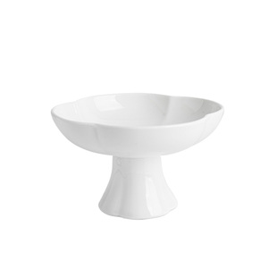 陶瓷高脚果盘创意茶点盘婚庆坚果糕点水果点心盘家用精致酒店餐具