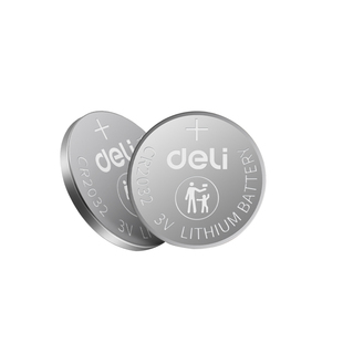 得力cr2032纽扣电池大众奥迪汽车钥匙遥控器电子称用圆形3V锂电池