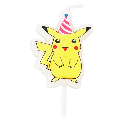 生日蜡烛蛋糕装饰动漫卡通黄色儿童神奇宝贝皮卡丘Pokemon宝可梦