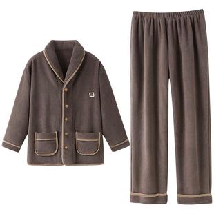 【抗静电】睡衣男士冬季珊瑚绒加厚加绒男款秋冬法兰绒冬款家居服