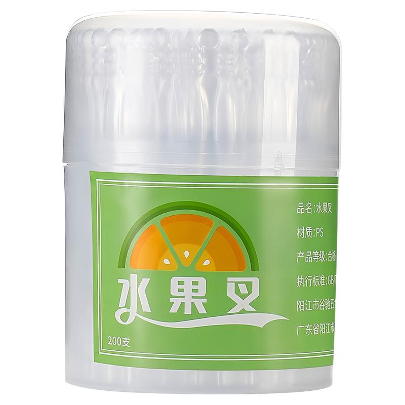 一次性水果叉子罐装多功能收纳