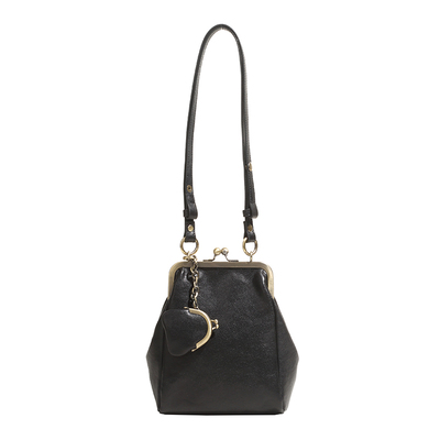 真皮单肩腋下夹子包斜挎小包包