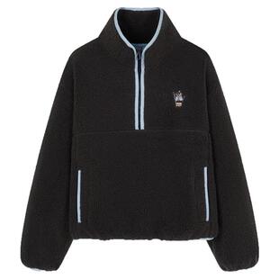 TeenieWeenie小熊奥莱卫衣冬季宽松时尚潮酷个性半拉链立领上衣女