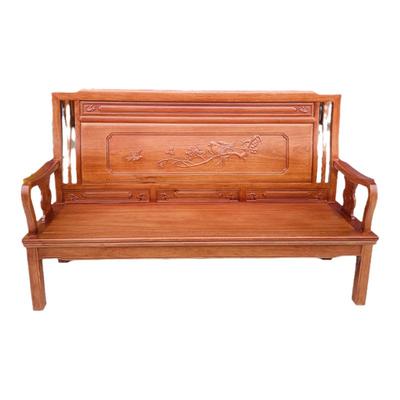 红木菠萝格三人位实木沙发