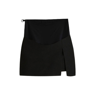 孕妇毛呢半身裙冬装2026新款小个子托腹显瘦A字包臀短裙打底裤裙