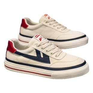 回力鞋子男鞋秋季帆布低帮潮鞋百搭休闲运动小白板鞋男学生布鞋男