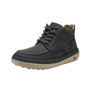 Navigare意大利小帆船高帮鞋2025秋冬季新款百搭增高潮流男士板鞋