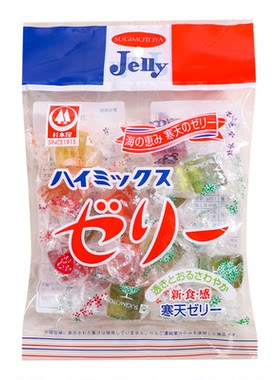 日本进口杉本屋啫喱软糖缤纷水果味糖果高颜值喜糖零食独立包装