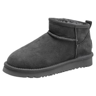 星期六羊皮毛一体厚底增高雪地靴2025年冬季新款加绒保暖棉鞋女鞋