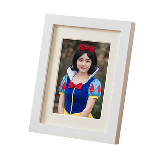 签名照保护相框无酸纸相框低反光玻璃相框实木摆台无酸卡纸相框