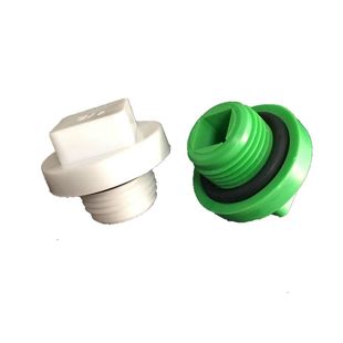 ppr4分新款绿色外丝堵头25 6分丝堵外牙塑料管堵管帽带皮圈200只