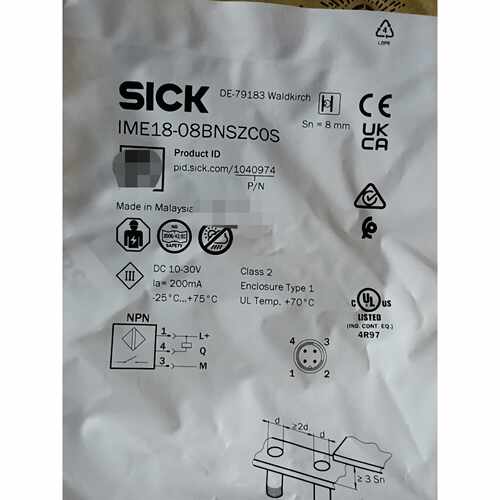 议价全新SICK西克接近开关IME1808BNSZC0S马来维修