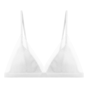 claesens真丝内衣女桑蚕丝法式三角杯冬薄款蝉翼超薄小胸美背文胸