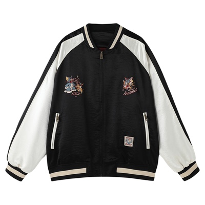 BJHG棒球服外套男款飞行夹克女