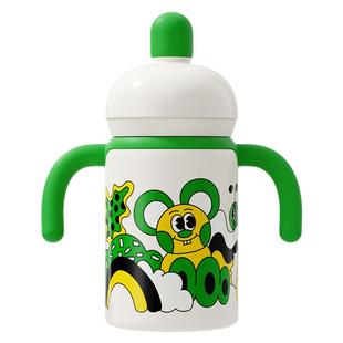 taoqibaby保温杯婴幼儿吸管学饮宝宝纯钛保温奶瓶小月龄儿童水杯