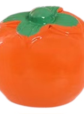 仿真水果柿子立体车载造景摆件