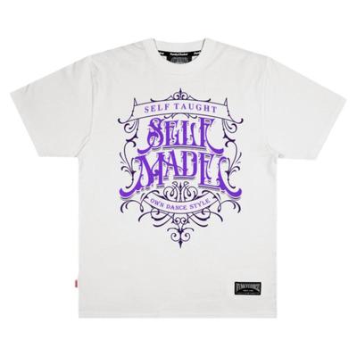 美式字母印花黑白短袖T恤