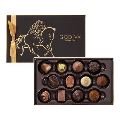 歌帝梵品质双享礼盒自食黑巧21片