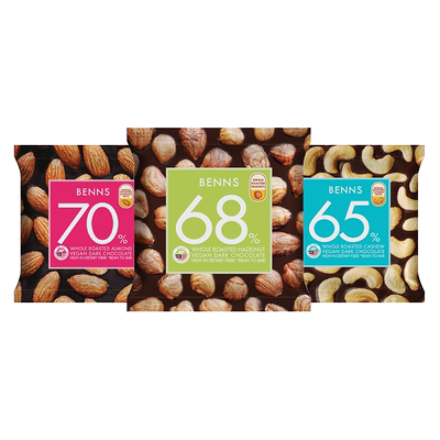 benns果仁巧克力纯可可脂