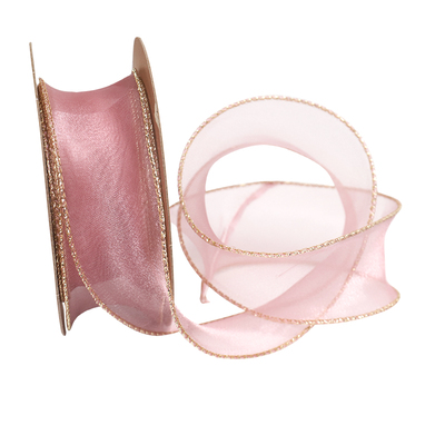 4cm鱼尾纱丝带大卷幻彩珠光雪纱纱带花束缎带花艺彩带幻彩蝴蝶结