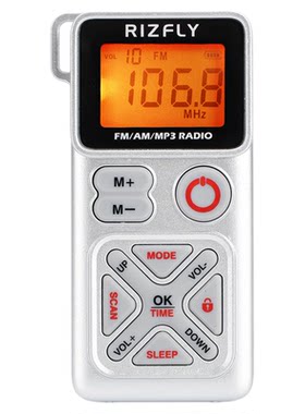 米跃迷你两波段收音机MP3播放器