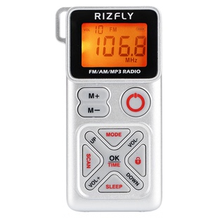米跃MY501便携式两波段迷你收音机插卡MP3播放器会议FM调频接收器