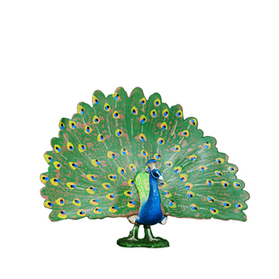 童德仿真动物模型玩具飞禽鸟类老鹰鹦鹉鸮孔雀游隼猫头啄木火烈鸟