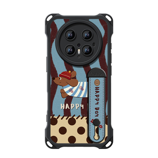 适用华为mate80pro手机壳mate80套mate70pro新款80promax硅胶高级感70pro+腕带支架挂绳m防摔+女mate点点小狗