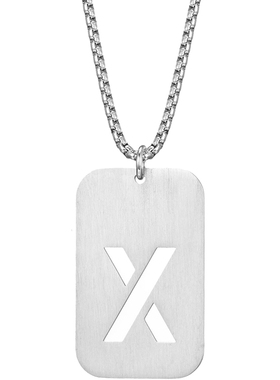 边缘打磨不割手镂空字母情侣配饰