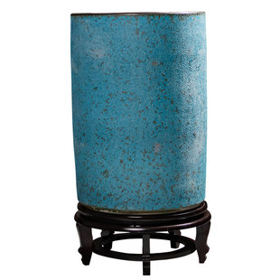 景德镇陶瓷落地字画收纳筒书房书画缸卷轴缸大号客厅摆件装饰花瓶