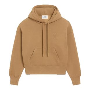 【季末甄选】Ami Paris 男女同款缝线ADC连帽卫衣 爱心重磅套头衫