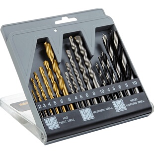 麦思德电钻钻头配件手电转钻钻头麻花金属钻头打孔多功能木钻头