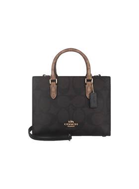 【自营】COACH/蔻驰女士PVC配皮单肩斜挎手提包托特包女包斜挎包