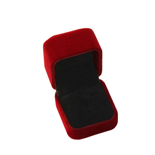 高档绒布戒指盒婚礼首饰盒翻盖空盒子求婚钻戒对戒盒子单个戒指盒