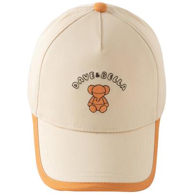 戴维贝拉儿童帽子男童新款纯棉棒球帽2026春季女宝宝遮阳鸭舌帽