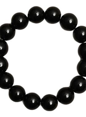 桔子兔乌金黑曜石手链男女同款