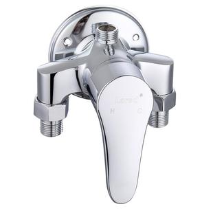 莱尔诗丹全铜主体明装淋浴花洒套装冷热明管开关热水器开关混合阀