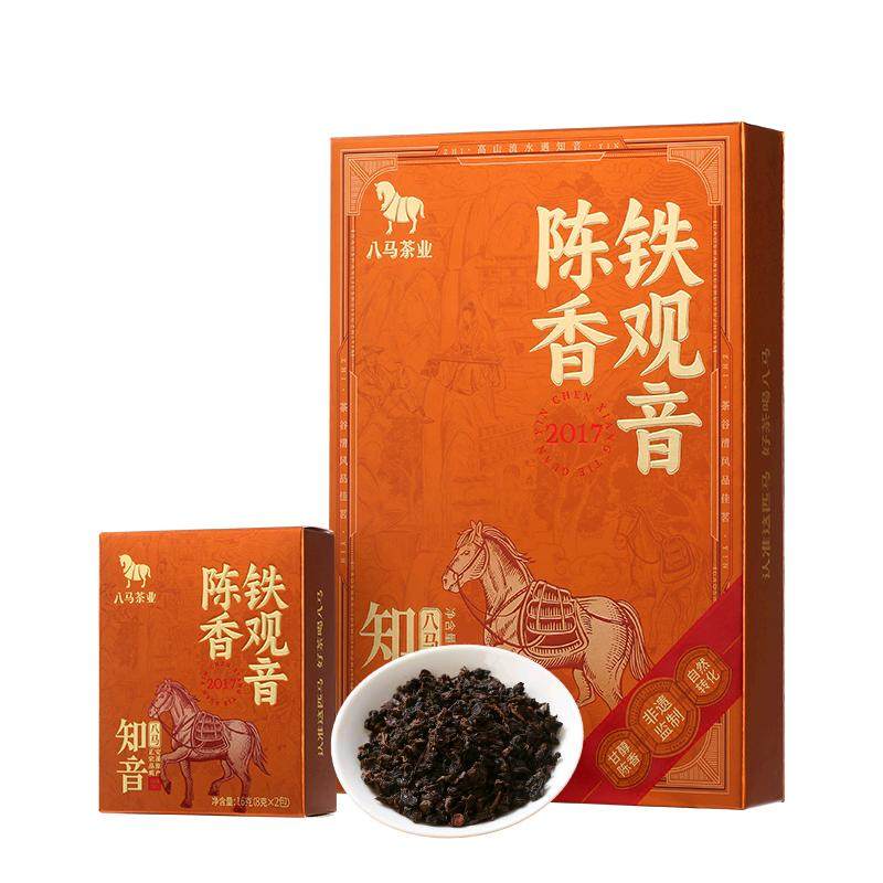 八马陈香铁观音礼盒装64g