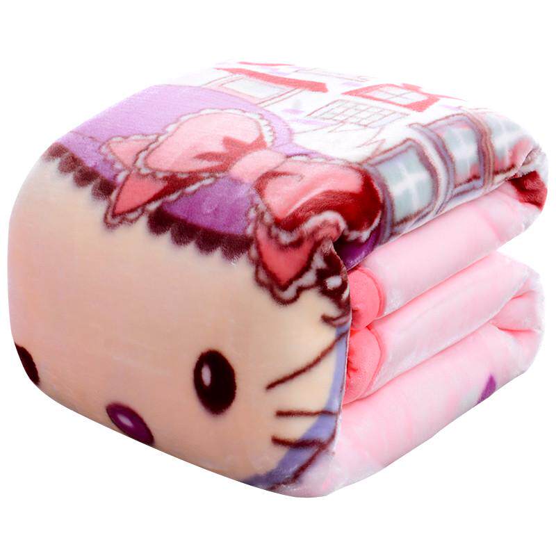 婴儿毛毯双面绒双层加厚云毯新生儿童小孩秋冬季盖毯幼儿园抱被子