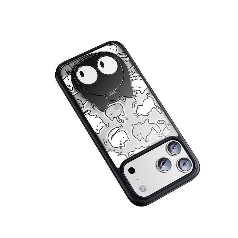 【零重力指环】JECE适用苹果17ProMax手机壳新款iPhone16pro全包防摔保护套15PM超火小猫咪联名支架透