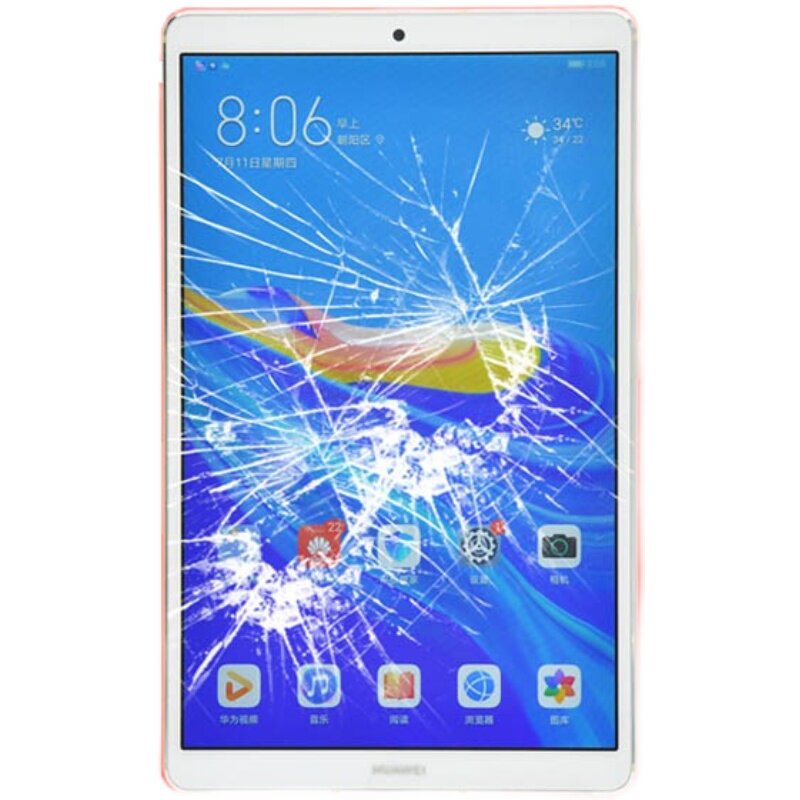 华为平板维修M3 5pro M5外屏碎屏幕总成更换主板进水不开机M6寄修
