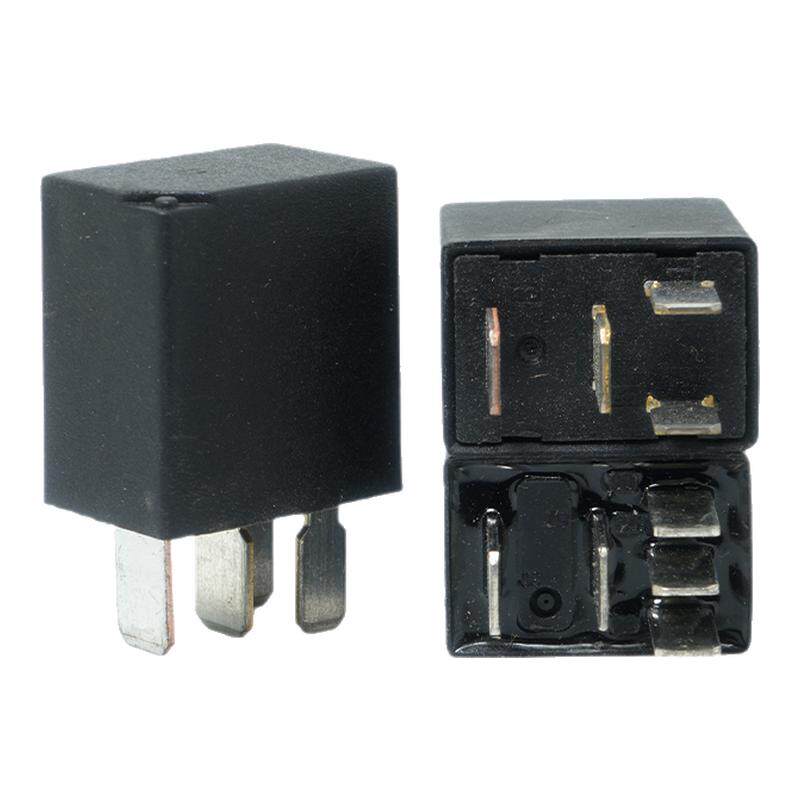 汽车喇叭空调风扇油泵大灯继电器12V24V60A小扁继电器4脚5脚