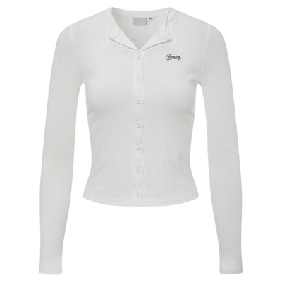 MOUSSY早春新品甜辣立体刺绣字母修身针织衫女028IAZ90-1091