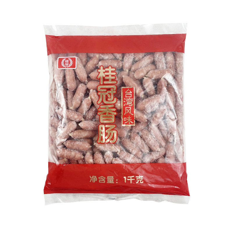 桂冠香肠亲亲肠2斤装台湾风味桂冠香肠 豆捞火锅小香肠迷你肠